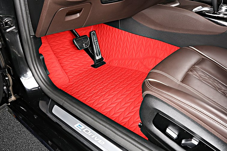 Accesorios de Coche Ecológicos Alfombrilla Antideslizante de Cuero PU Personalizada de Costura a Mano 5D