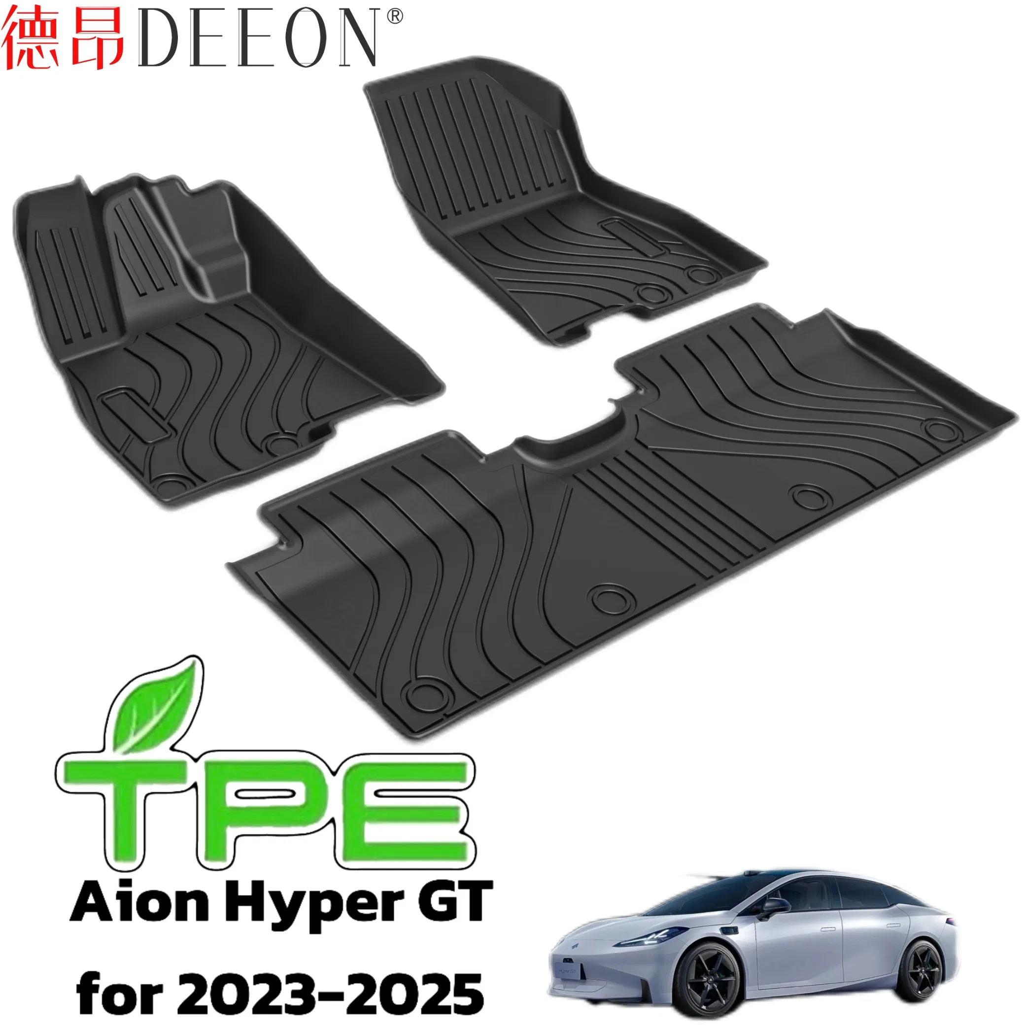 Alfombrillas de piso antideslizantes de TPE premium 3D para automóvil para Toyota RAV4 LHD/RHD