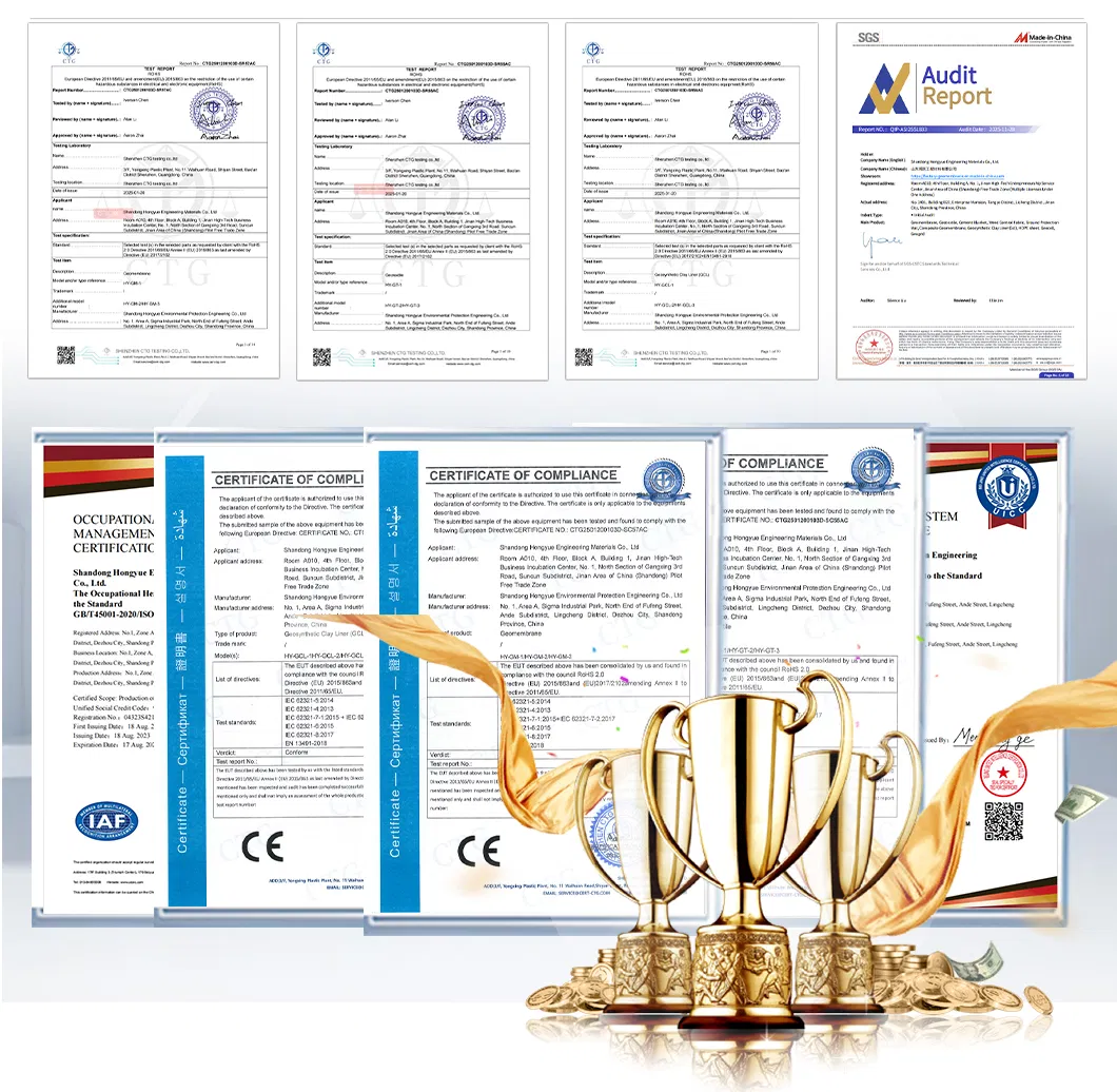Certificaciones oficiales de control de calidad y gestión ambiental