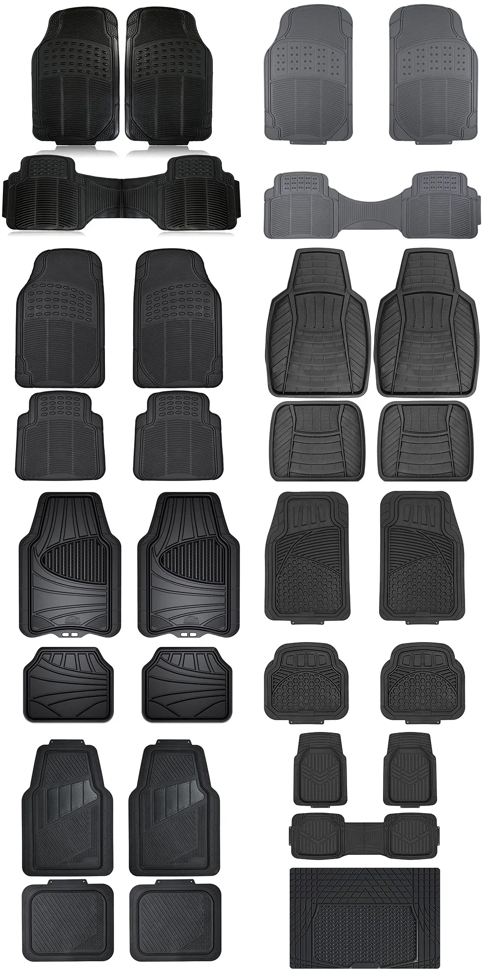 Gran calidad de piezas universales para vehículos, tapete de piso de PVC reutilizable, antideslizante, impermeable, control de polvo y resistente al desgaste