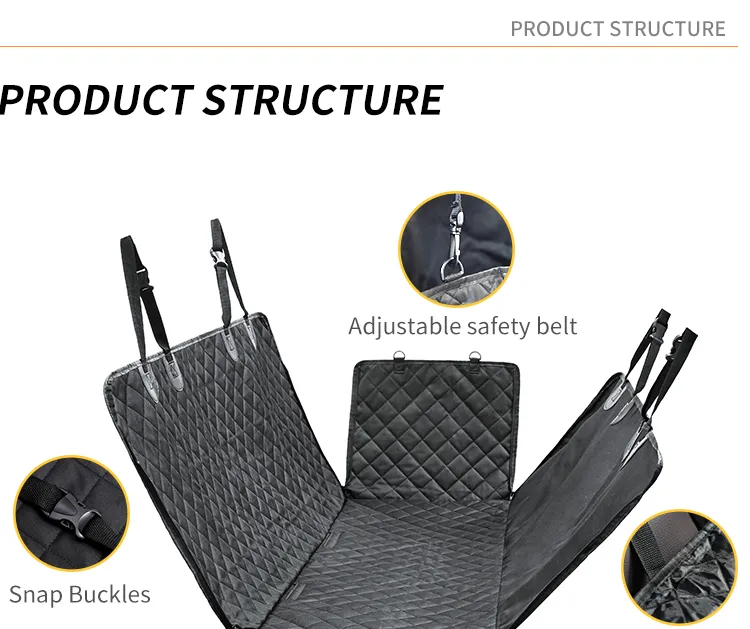 Mantas para perros de coche a rayas, antideslizantes, impermeables, para mascotas, tapete para el asiento trasero, material de tela