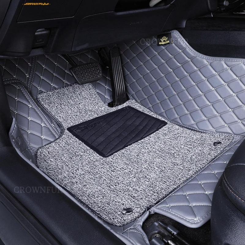Ajuste personalizado de cuero para Hyundai Kona 2021 Alfombrillas para coche 5D Goma/PVC ecológicas de fácil limpieza directo de fábrica