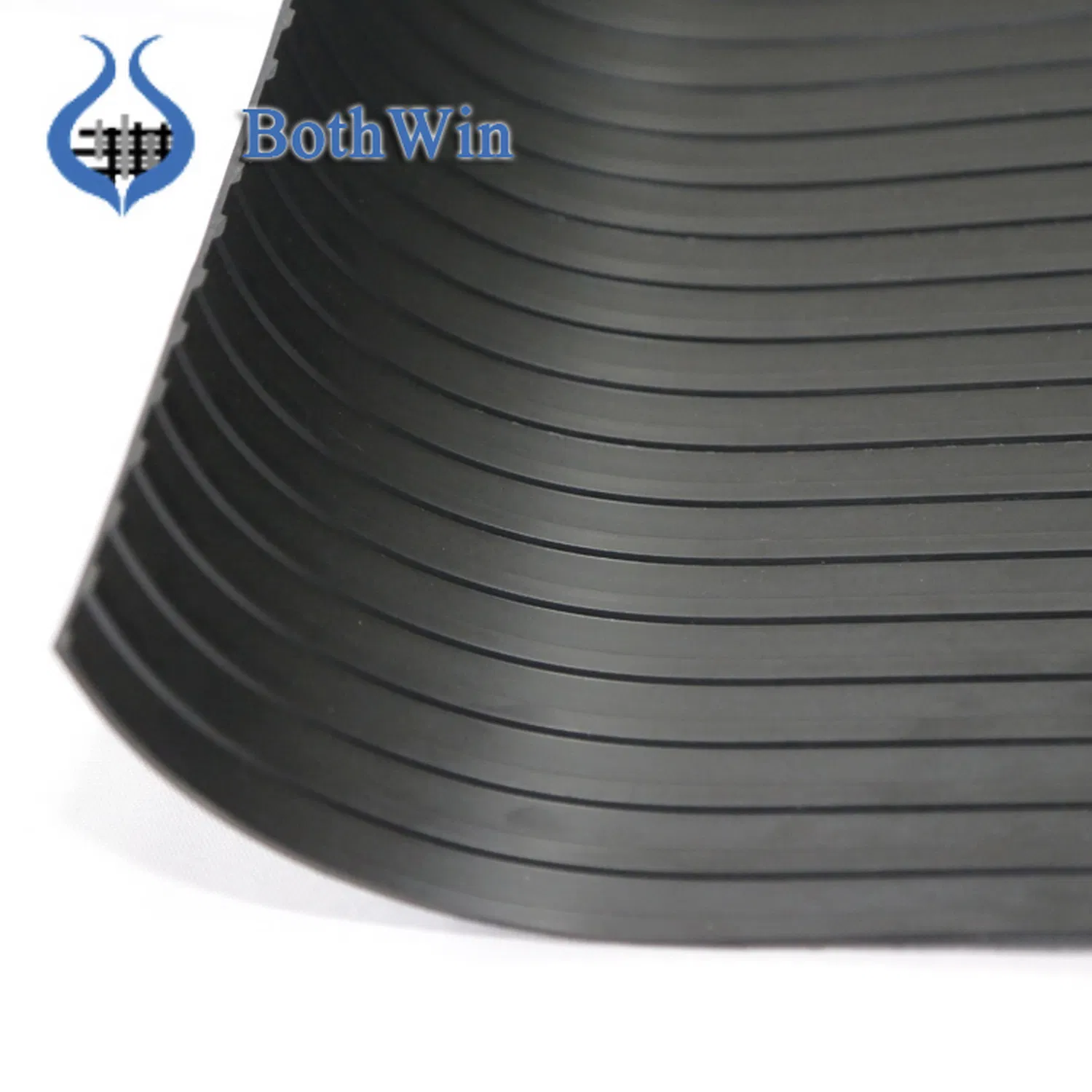 3-8mm Alfombrilla de goma de color negro SBR antideslizante de ribete ancho para automóvil-Rolls