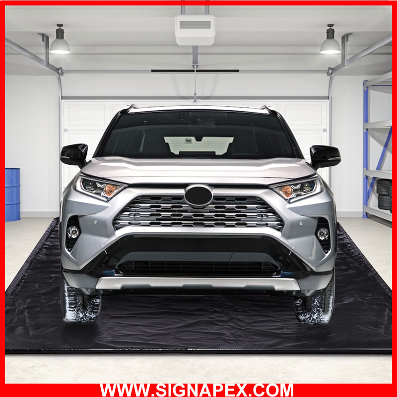 Mats de PVC personalizados para garajes de estacionamiento, alfombrillas para lavado de autos, mat de contención de agua para aceite, hielo, nieve y barro