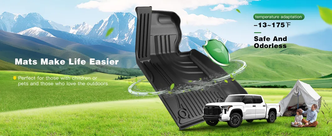 Alfombrilla de suelo ergonómica de TPE, accesorio para automóvil, alfombrilla para pies, alfombrilla de maletero para Toyota Rush