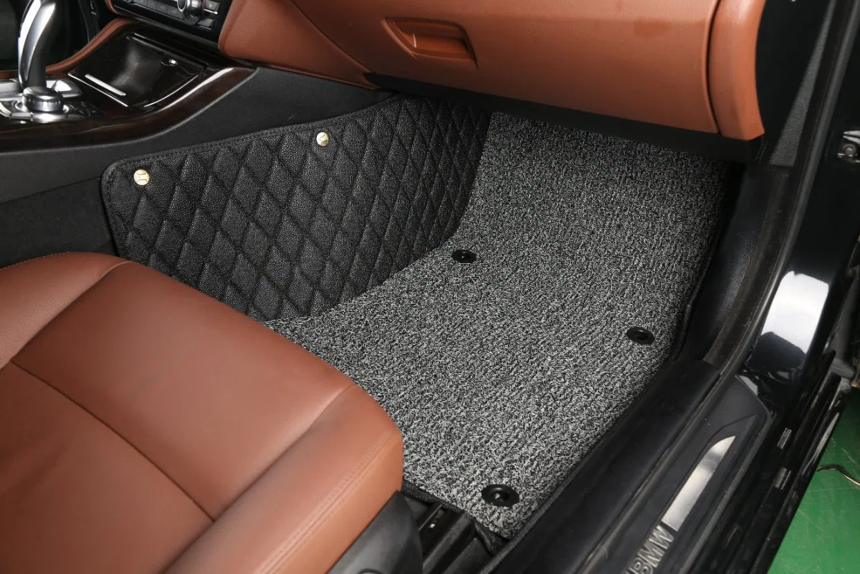 Venta Directa de Fábrica de Alfombrillas de Coche de Cuero de Lujo 7D Antideslizantes Marca Sengar
