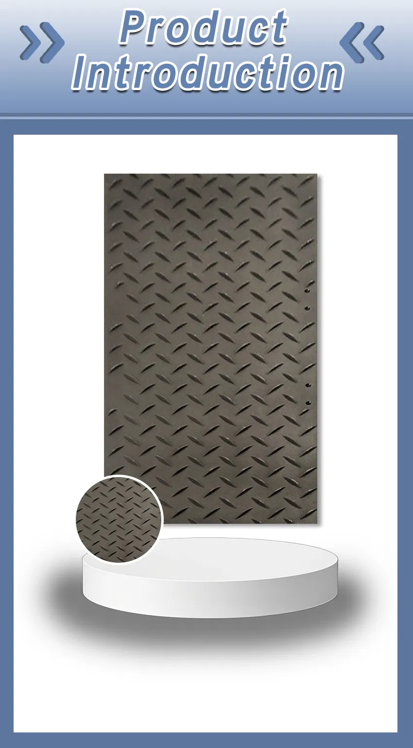 Mats de protección de suelo de polietileno anti-deslizante HDPE, pesados, para acceso de vehículos en sitios de construcción, duraderos, interconectables