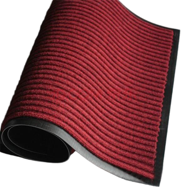 Alfombra de puerta de PVC duradera para todas las condiciones climáticas y fácil limpieza