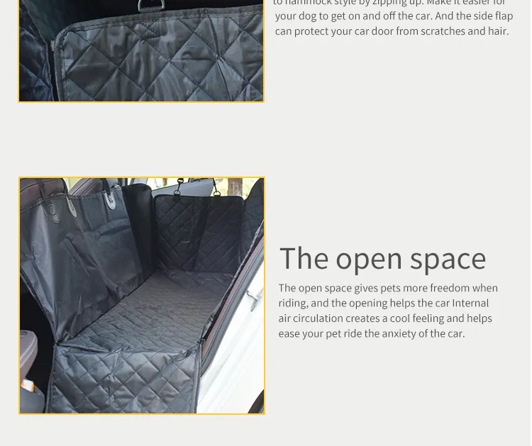 Mantas para perros de coche a rayas, antideslizantes, impermeables, para mascotas, tapete para el asiento trasero, material de tela