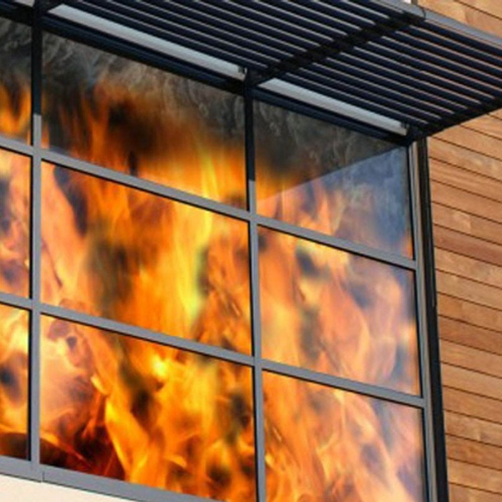 5mm 6mm 8mm10mm 12mm Fire Glass Reflective Toughened Borosilicate Anti Fire Glass for Windows and Doors