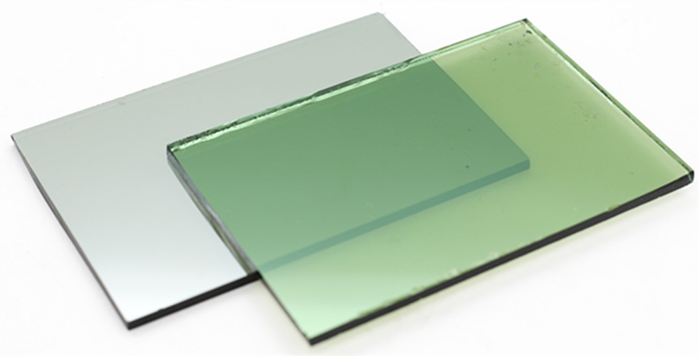 12mm Super Self-Cleaning and Water Repellency Green Reflective Glass(R-Dg0