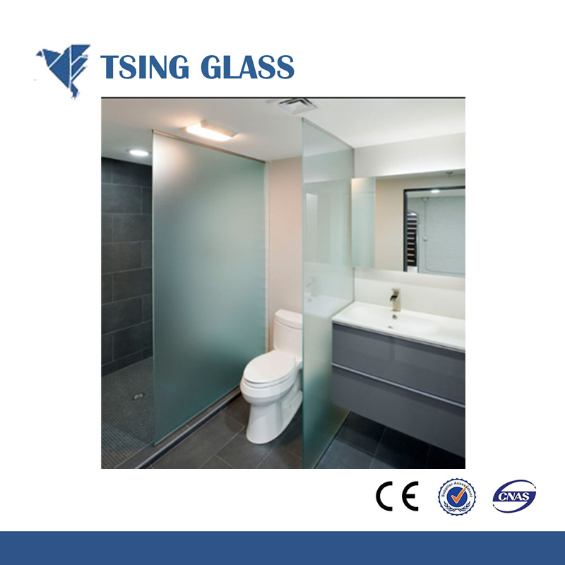 4-15mm Sandblasted Glass Frosted Glass Acid Etched Glass for Shower Room/Office/Door Buliding Glass