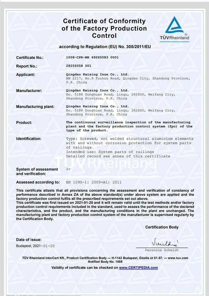 CE SGS Certification