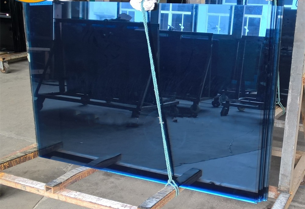 Tempered Gray Blue Green Brown Color Solar Control Sandwich Glass Sunlight Shading Laminated Glass