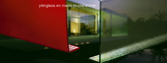 Color Enameled U Channel Glass for Building Facade Decoration