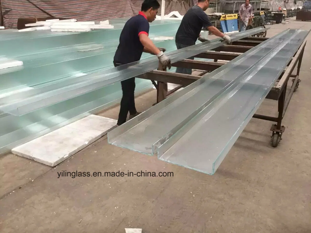Low Iron U Channel Glass for Building Curtain Wall