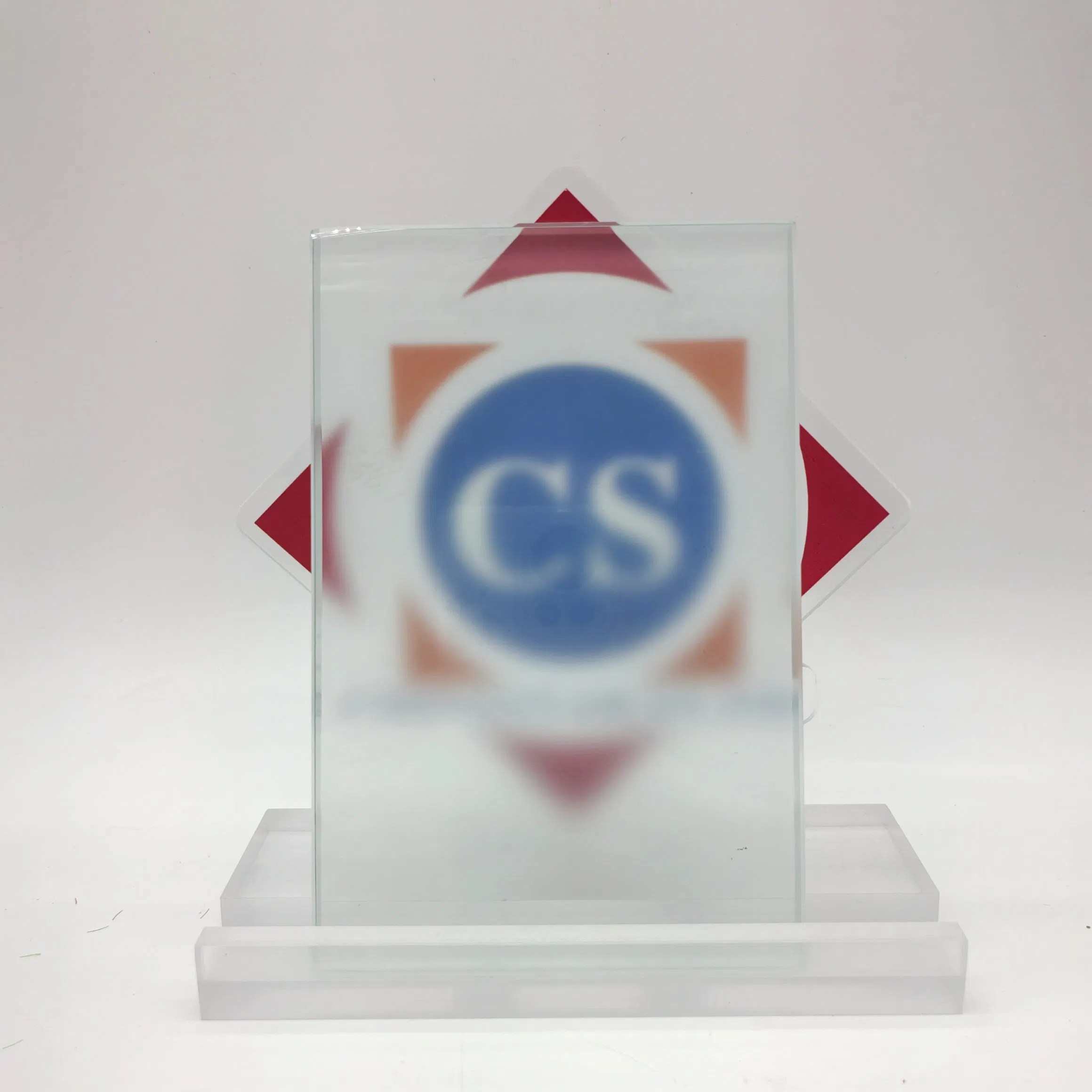 8mm Clear Acid Etched Glass for Interior Partitions/Office Enclosures