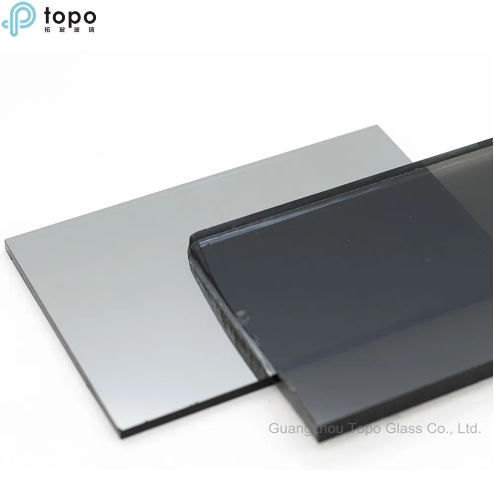 5mm Super Self-Cleaning and Water Repellency Gray Reflective Glass for Furniture Glass (R-G)