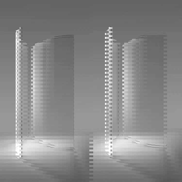 Customized High Temperature Resistant Furnace Curved Tempered Glass Cover