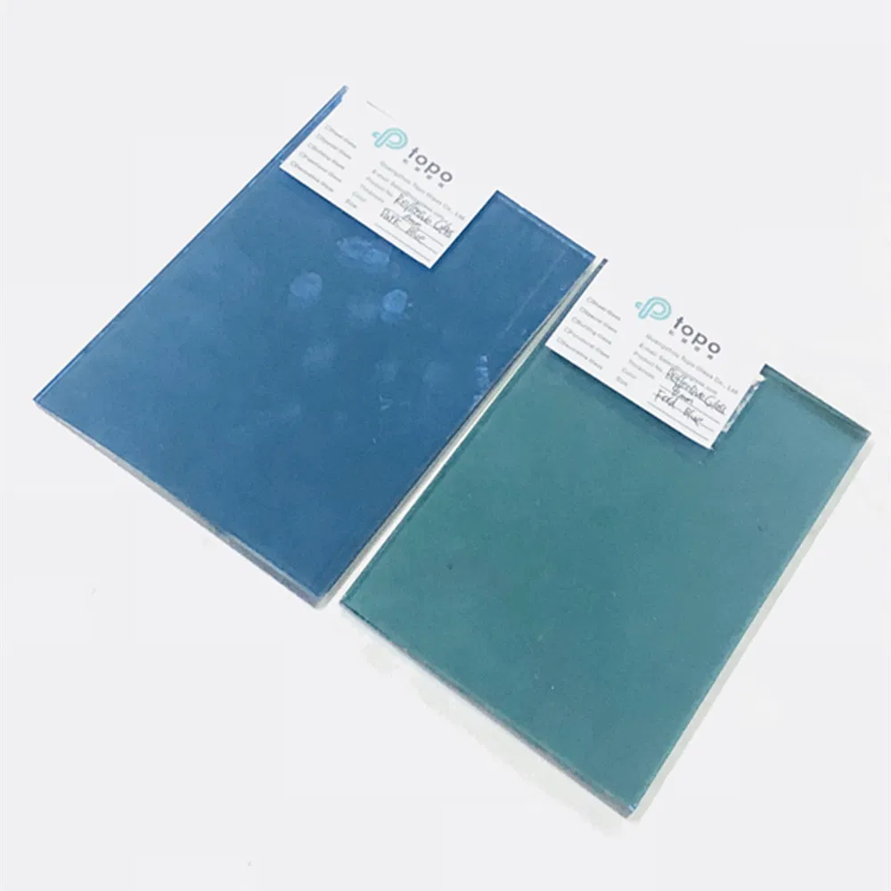 4mm 5mm 6mm 8mm 10mm 12mm Super Self-Cleaning Ford Blue Reflective Glass (R-MB)