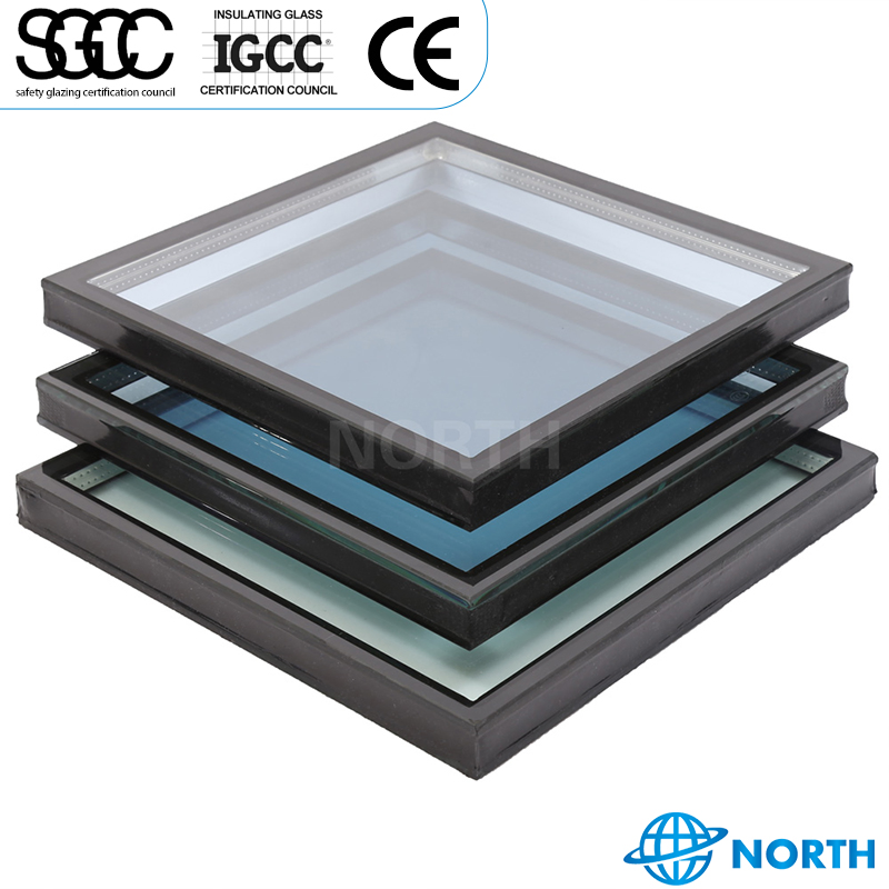 6mm Ultra Clear+12A+6mm Clear Double Silver Low-E Heat Insulating Glass