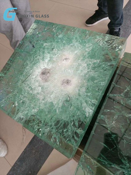 Super Quality Guoxin Laminated Window Security Bulletproof Armored Glass Manufacturer
