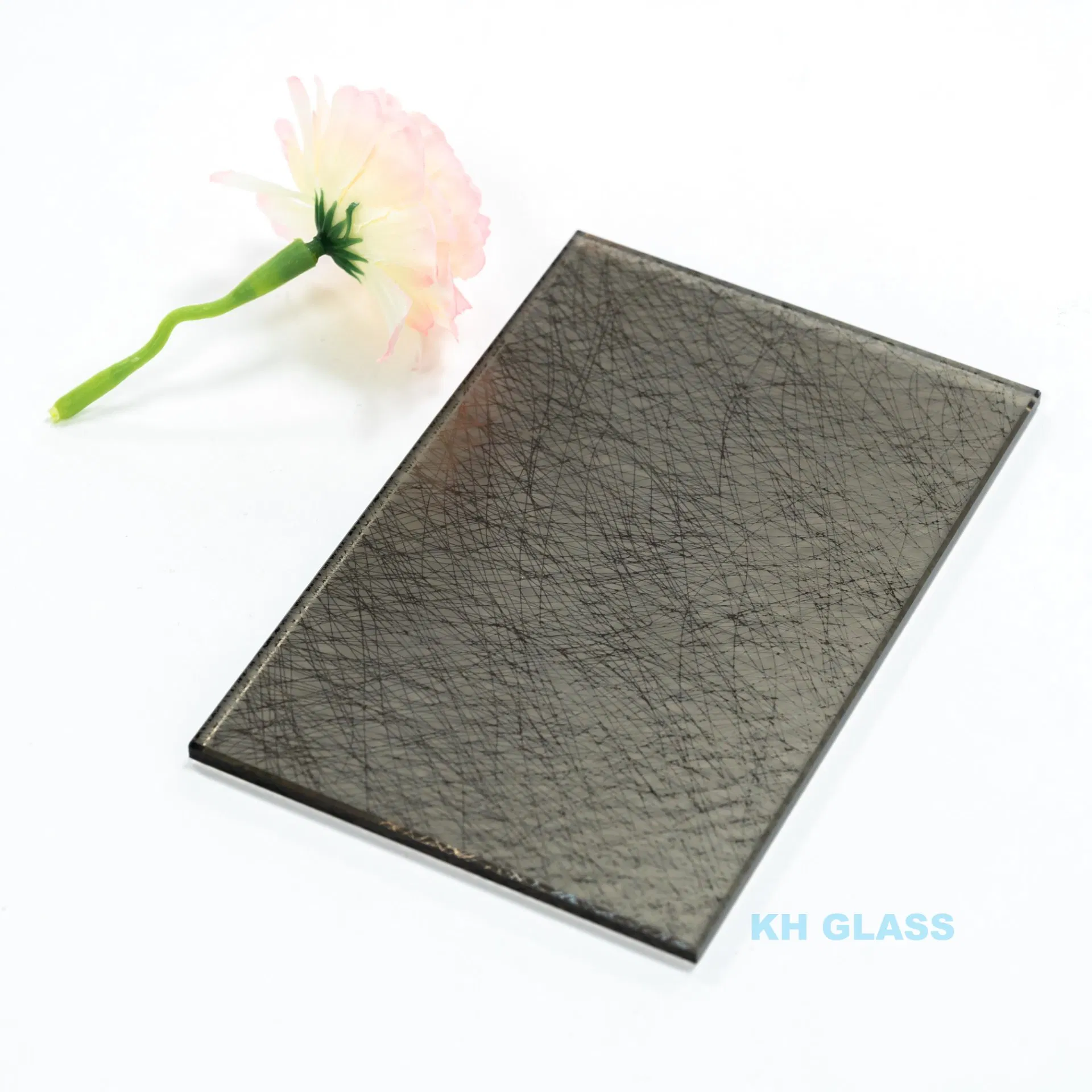 5mm Stunning Gradient Acid Etched Reflective Design Glass