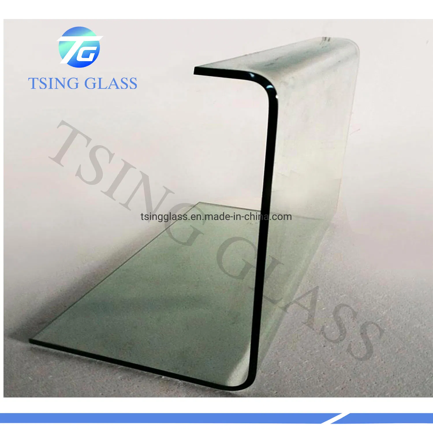 4mm 6mm Clear and Colored Curved Glass /Tempered Curved Glass for Showcase/ Display/Freezer/Icebox/Furnace etc