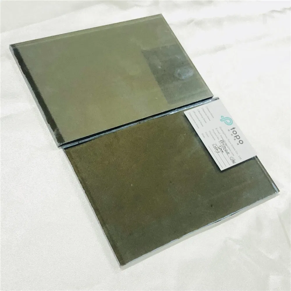 5mm Super Self-Cleaning and Water Repellency Gray Reflective Glass for Furniture Glass (R-G)