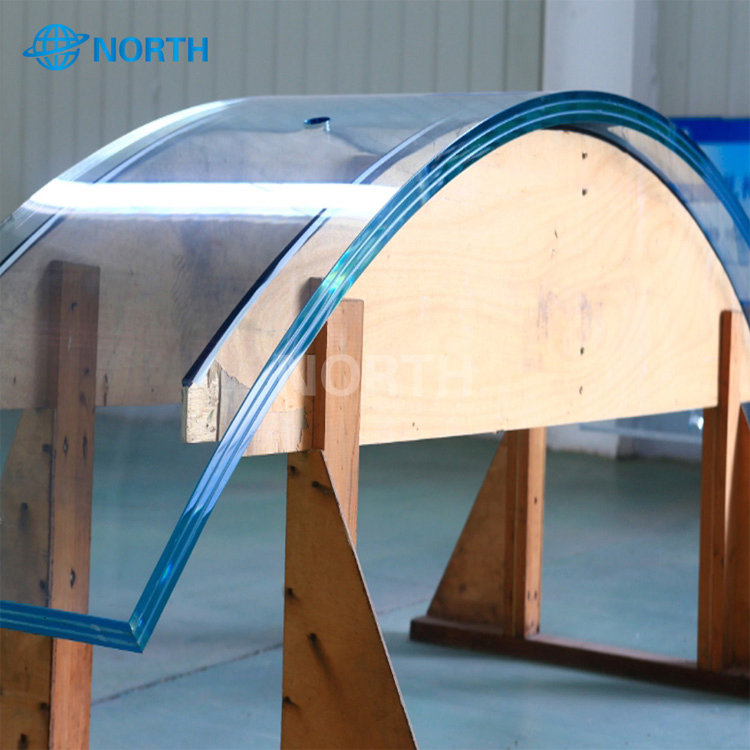 5mm-22mm Thick Clear Bent Toughened Curved Tempered Glass with CE SGCC Certification