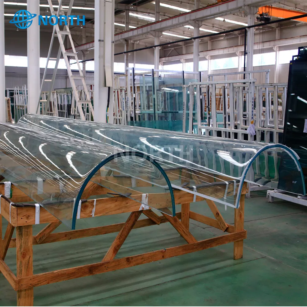 5mm-22mm Thick Clear Bent Toughened Curved Tempered Glass with CE SGCC Certification