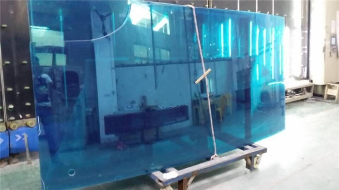 Tempered Gray Blue Green Brown Color Solar Control Sandwich Glass Sunlight Shading Laminated Glass