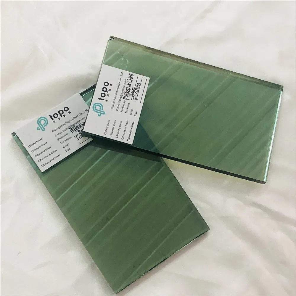 12mm Super Self-Cleaning and Water Repellency Green Reflective Glass(R-Dg0