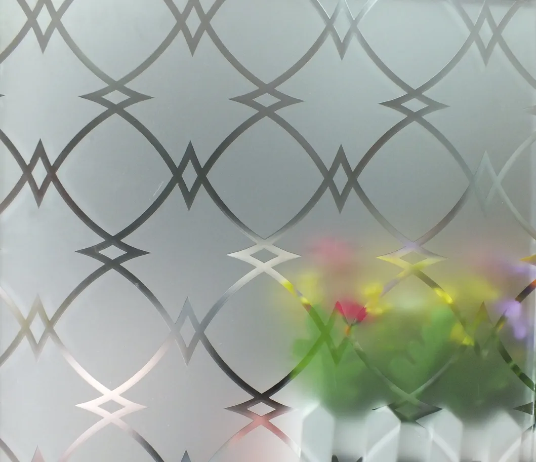 Acid Etched Glass Application 1