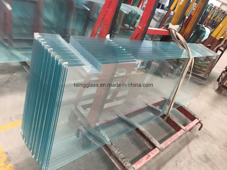 Clear&Tinted Tempered Curved Glass Building Decorative Showcase Elevator Stair Bathroom Glass 12mm Toughened Glass Window Glass Shower Panel Glass