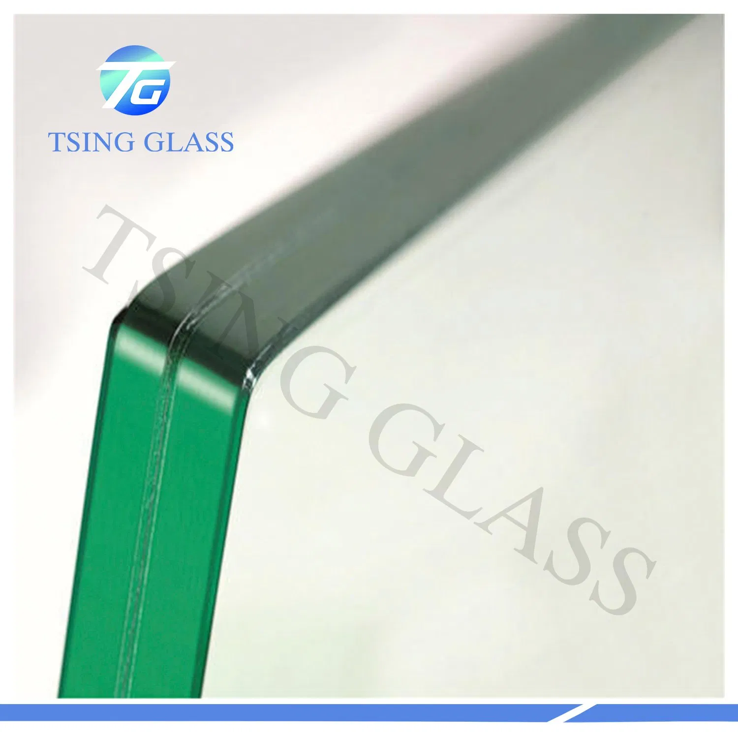 Tempered Laminated Glass with PVB/Sentry Glas Plus (SGP) Film Anti-Slip Glass Polished Edge for Staircase/Floor