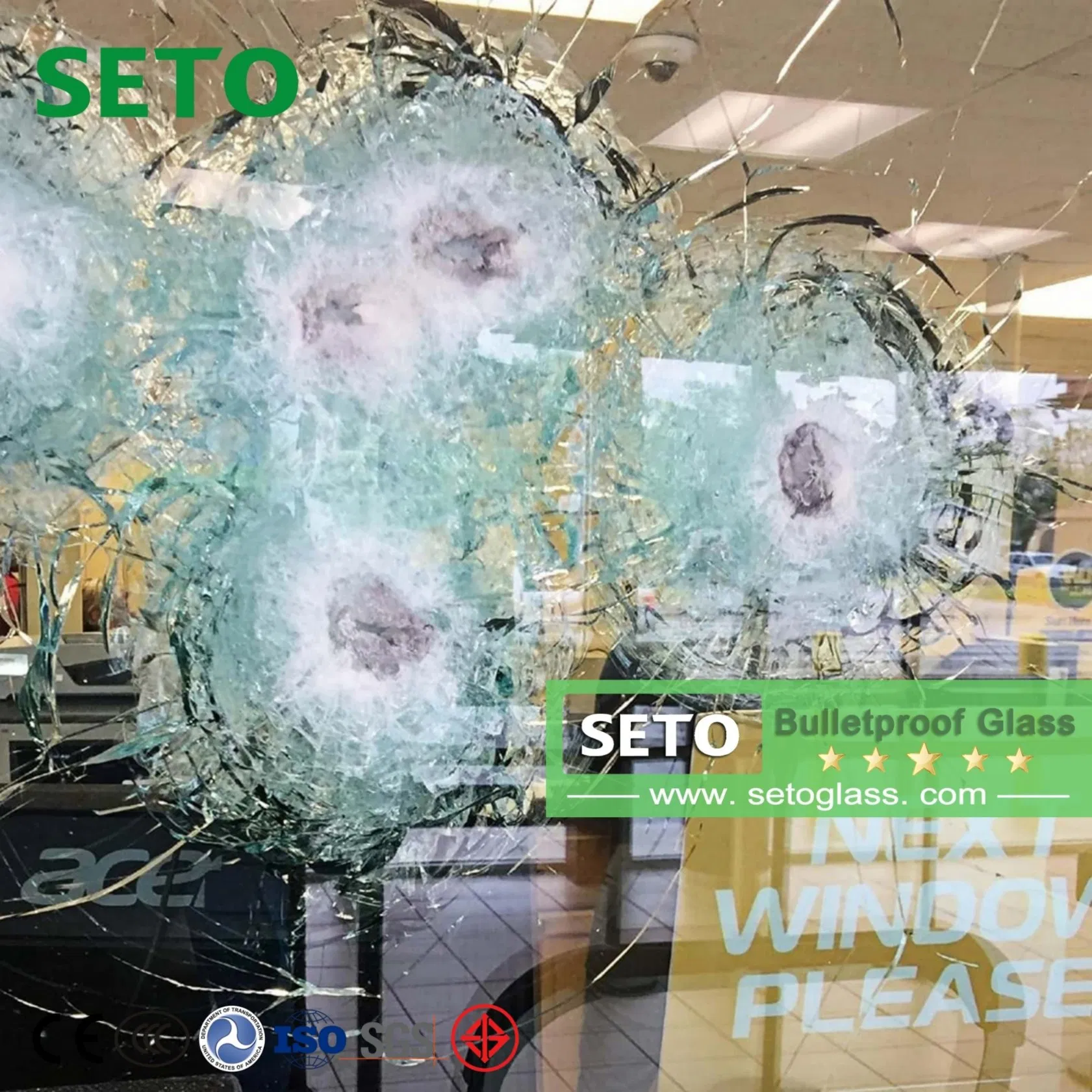 Ballistic Glass Price Bulletproof Armored Bullet Resistant Glazing Tempered Laminated Bulletproof Windows