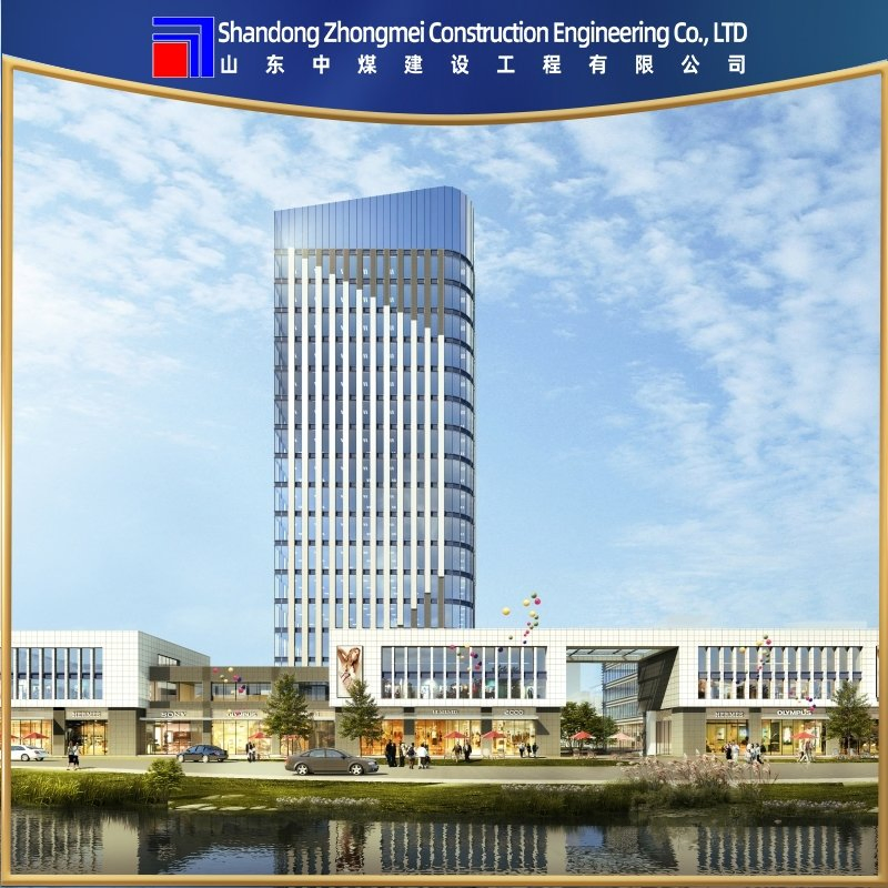 Energy Efficient Glass Curtain Wall with Smart Tinting and Solar Control Features