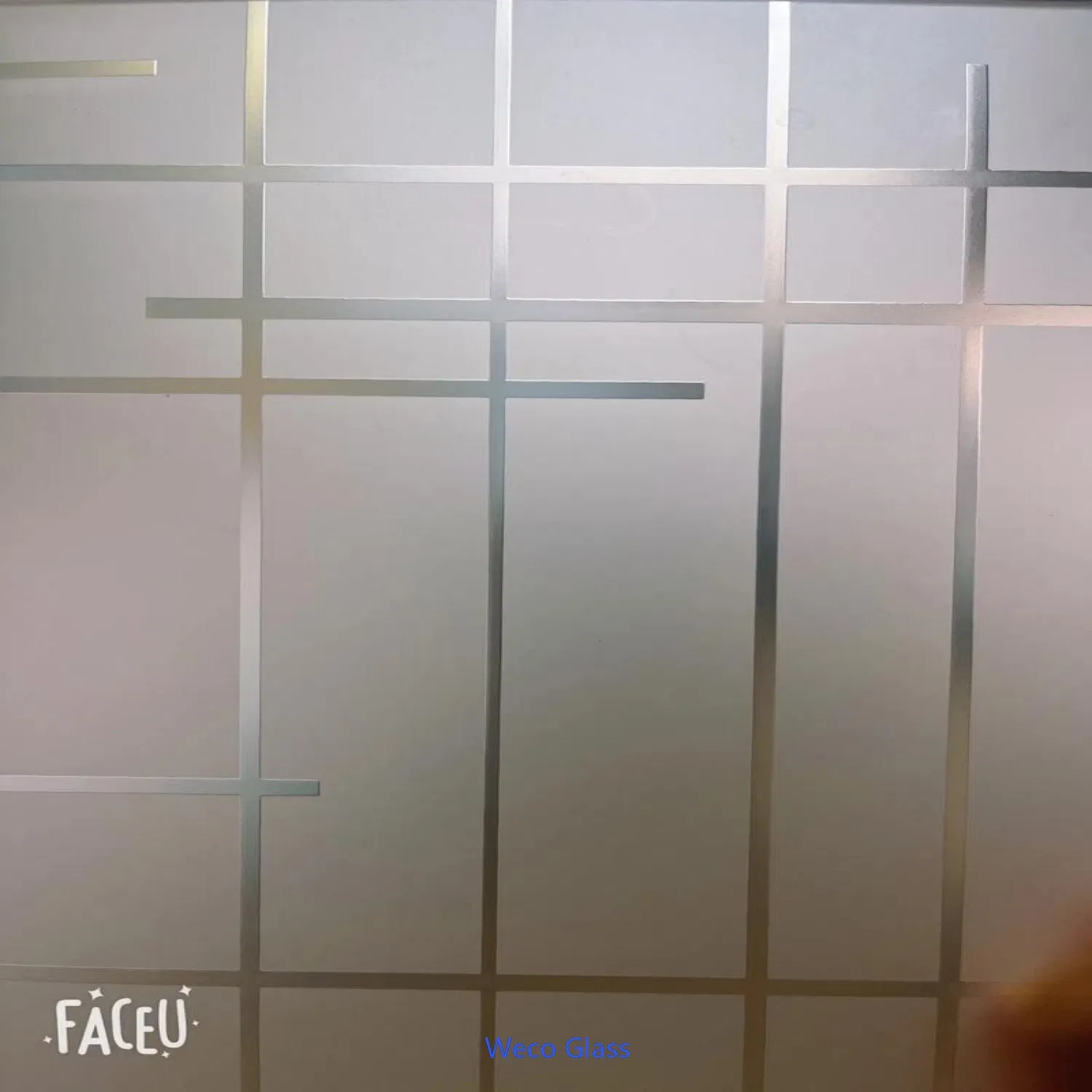 3-19mm CE Certified Clear Frosted Translucence Acid-Etched Glass for European Market