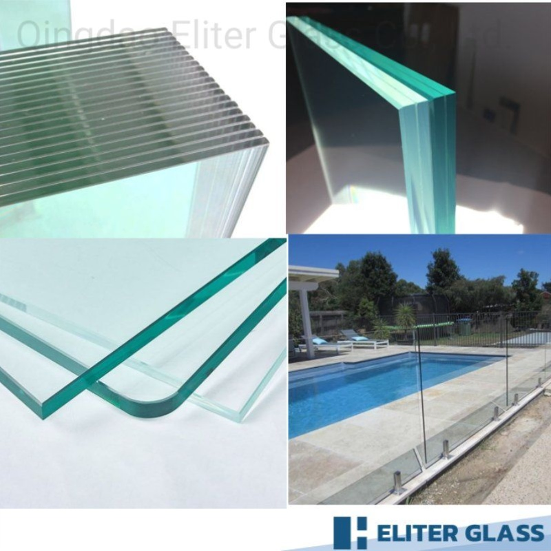 3-19mm Flat/Curved Shaped Polish Edge Clear/Frosted/Tinted Tempered/Laminated/Building Glass for Door/Window/Building/Machine/Railing/Stair/Bathroom/Decoration