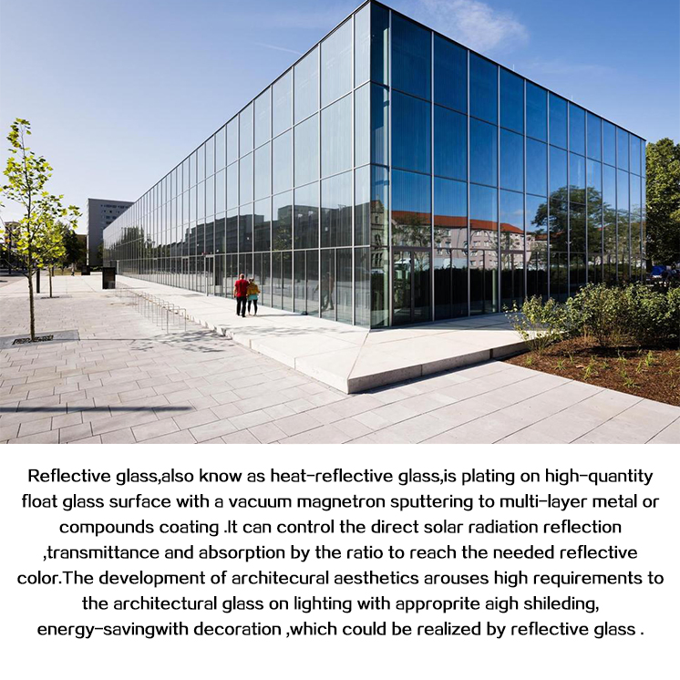 High Quality Manufacturer Price Solar Control Reflective Glass for Building/Architecture /Curtain Wall