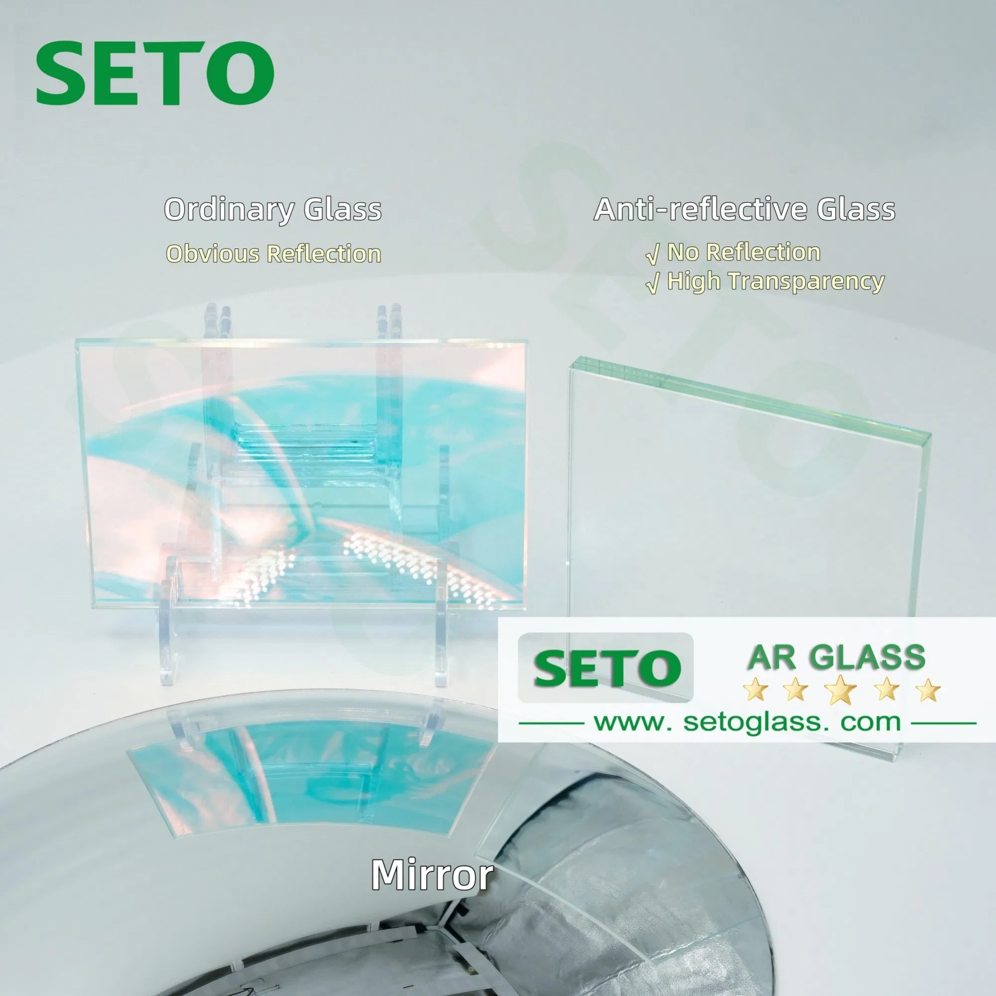 Ultra-Clear Tempered Anti-Reflective Glass 5mm 6mm 8mm 10mm 12mm Ar Glass