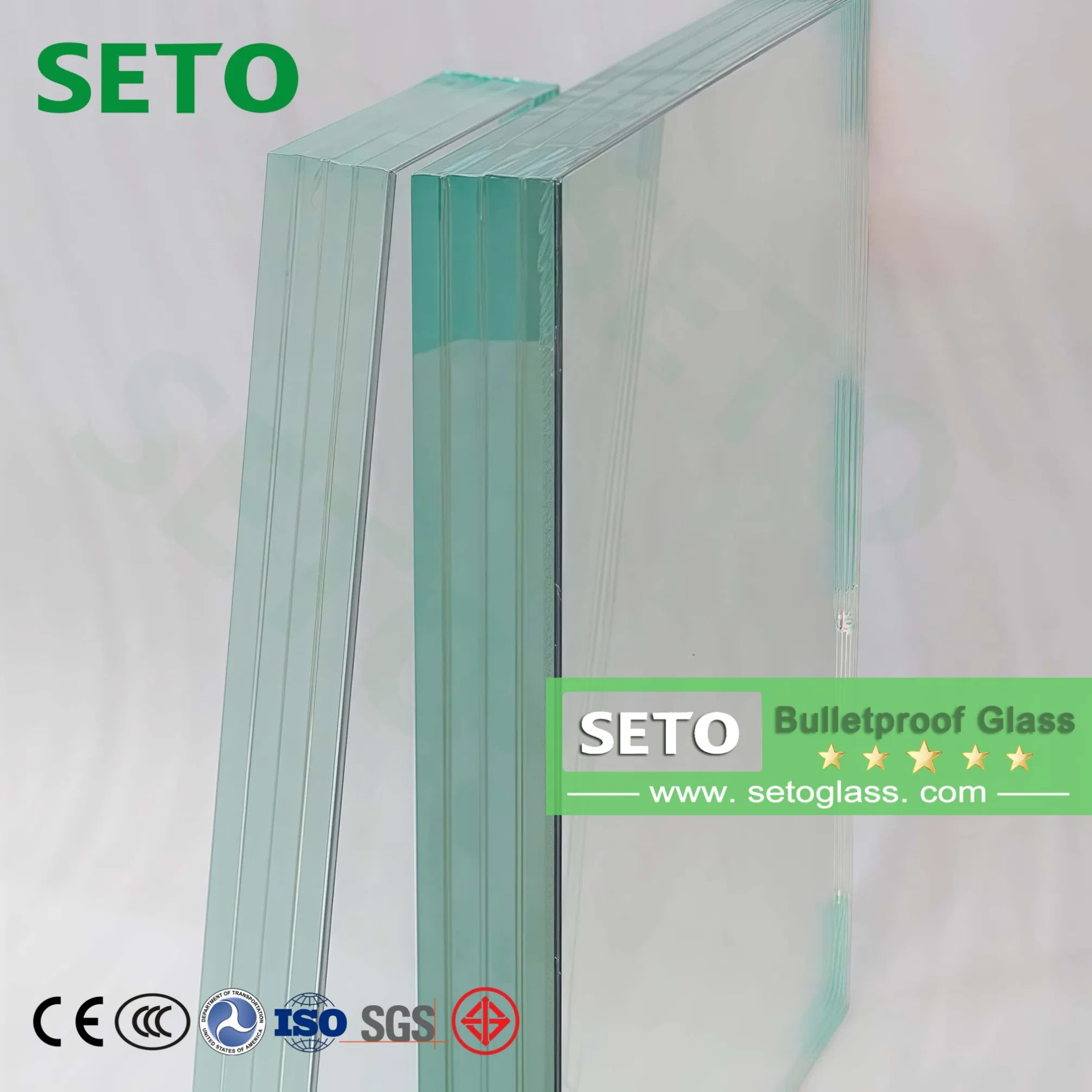 Ballistic Glass Price Bulletproof Armored Bullet Resistant Glazing Tempered Laminated Bulletproof Windows