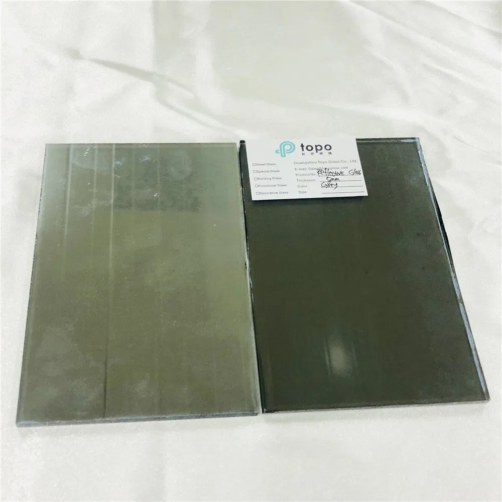 5mm Super Self-Cleaning and Water Repellency Gray Reflective Glass for Furniture Glass (R-G)