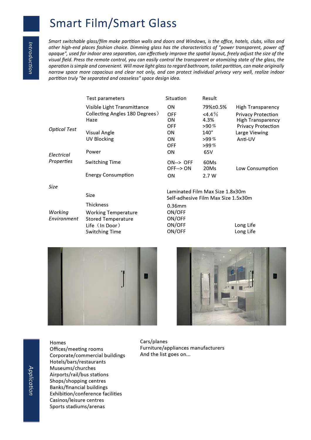 Smart Glass Office Application