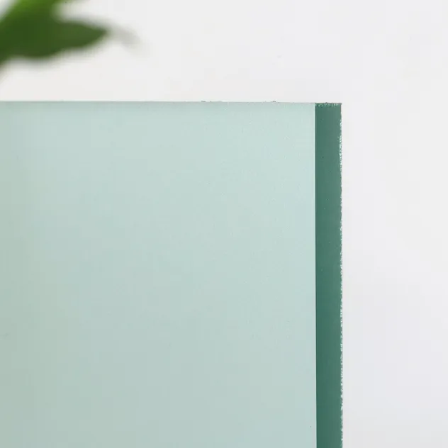 F Green Frosted Glass