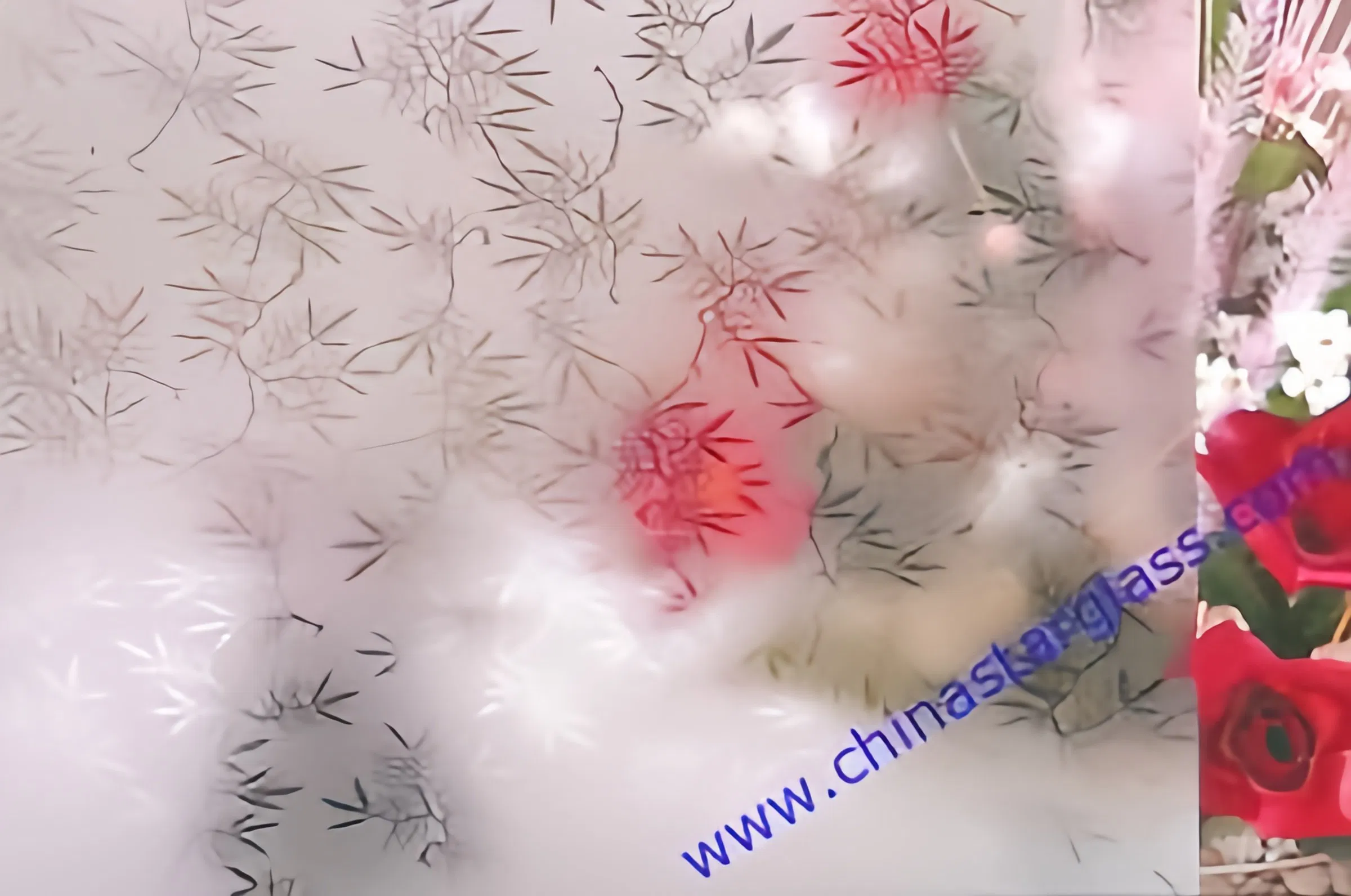 10mm Acid Etched Glass for Decoration/Construction/Bathroom/Commercial Building