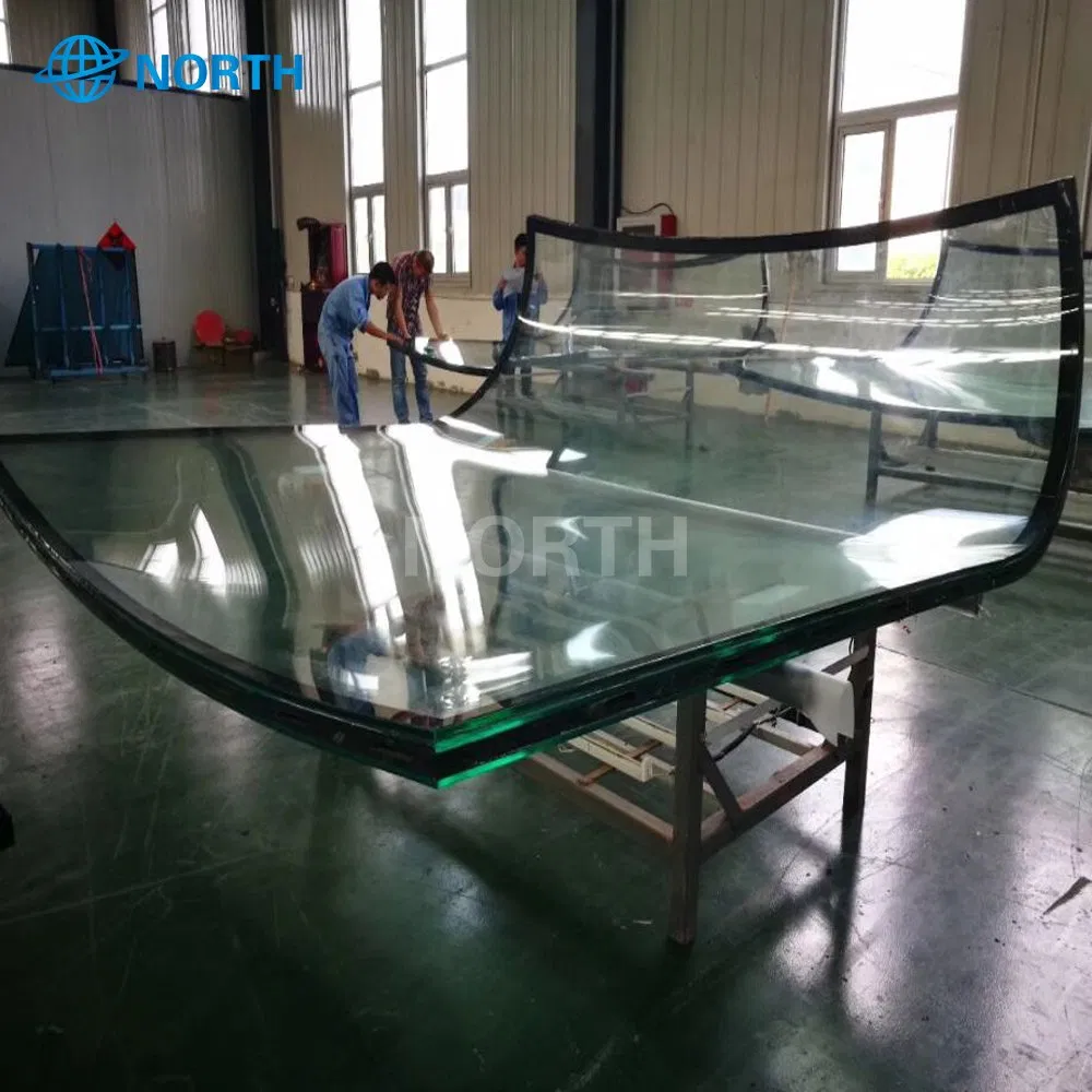 5mm-22mm Thick Clear Bent Toughened Curved Tempered Glass with CE SGCC Certification