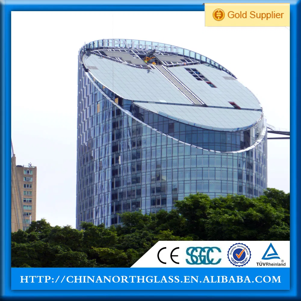 Tecture Small Radius Curved/Bent Tempered/Bent Tempered Glass for Stairs/Elevators