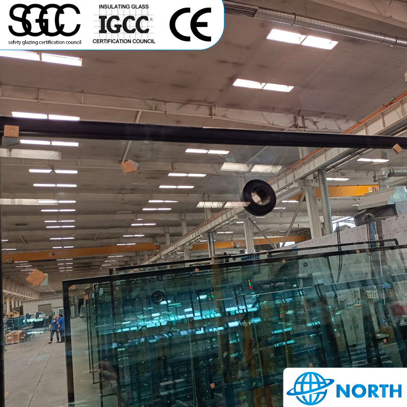 6mm Ultra Clear+12A+6mm Clear Double Silver Low-E Heat Insulating Glass